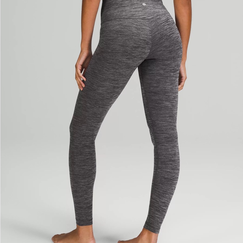 lululemon athletica Heathered Charcoal High-Rise Leggings